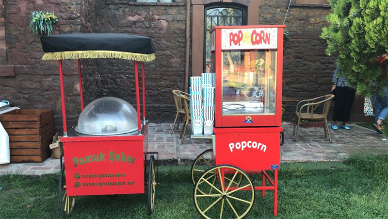 Popcorn Patlamış Mısır Arabası Kiralama